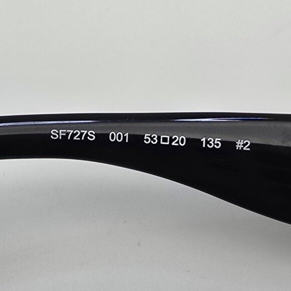 Salvatore Ferragamo SF727S 001 Black Frame Grey Gradient Lens Sunglasses w/ Case main image 7
